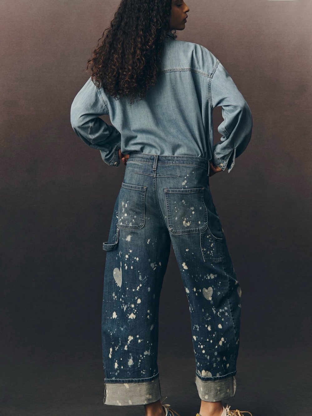 Pilcro Anthropologie Kayden Barrel Carpenter Jeans - Picture 4 of 7
